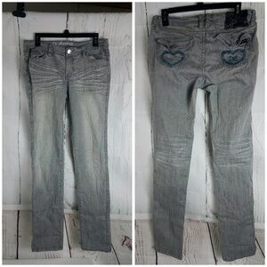 Luxinie Size 28 Gray cropped Skinny Jeans